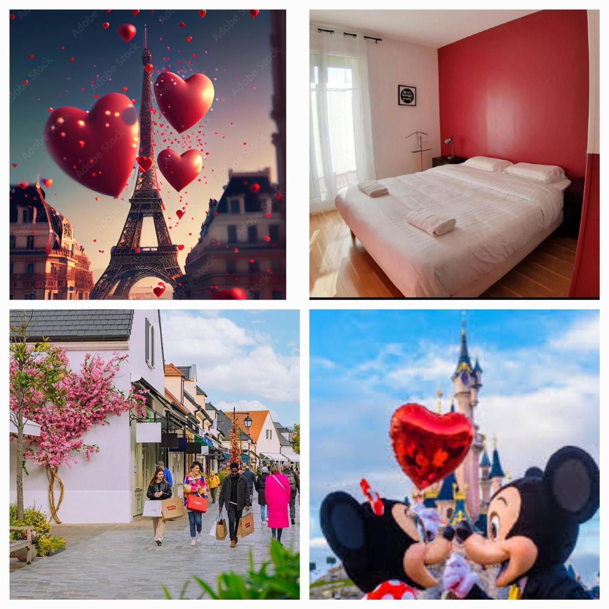 Disney, Very Nice 2 Bedrooms Family Apartment, Wifi, Netflix 8 Pers Chessy  Eksteriør billede